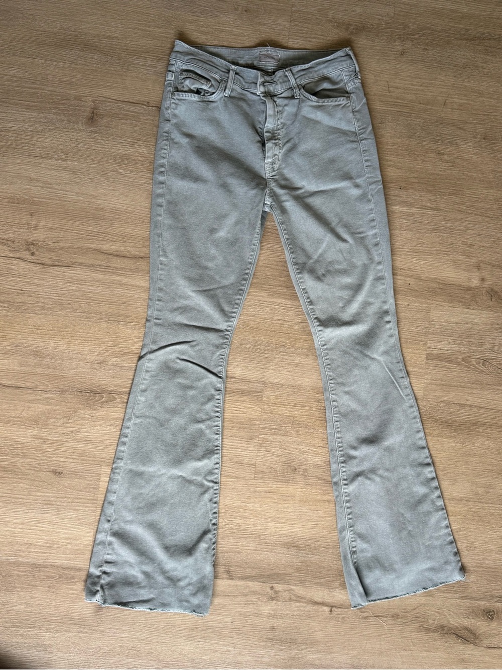 MOTHER Gray Wash Flare Jeans | Size 28